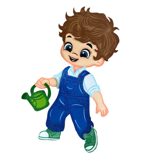 Niño con regadera